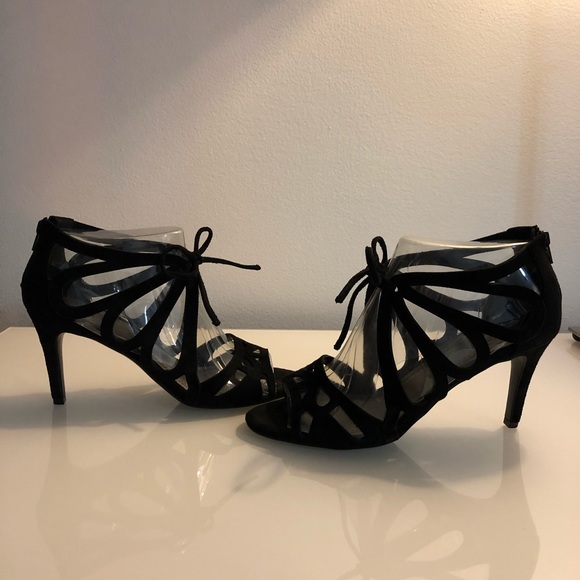 Impo Takara High Heel Sandal | Black Suede | 7 - Picture 6 of 8